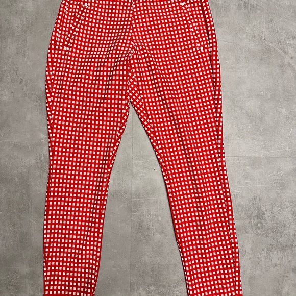 Red and white leggings - Picture 1 of 3